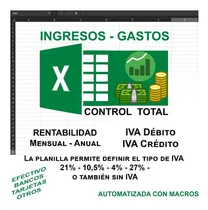 Comprar Control Ingresos Egresos Con Desglose De Iva