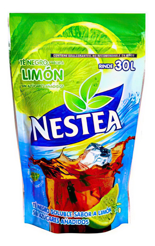 Polvo Para Preparar Té Helado Nestea Sabor Limón 300 Grs