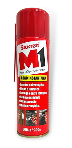 Óleo Anticorrosivo M1 Starrett Desengripante 300ml/200g