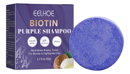 Barra Oscurecedora Q Shampoo Biotin Purple Bar New Polygonum