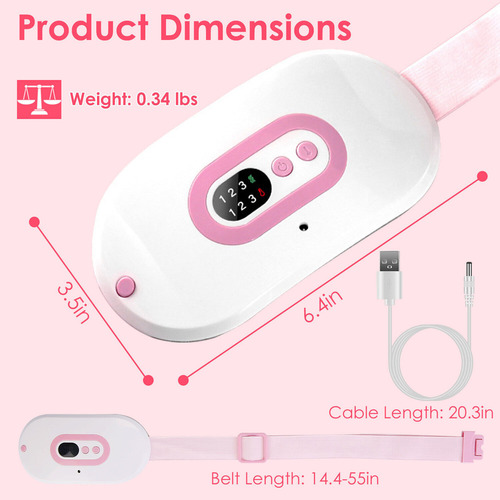 Massageador Menstrual De Aquecimento Elétrico Para Mulheres