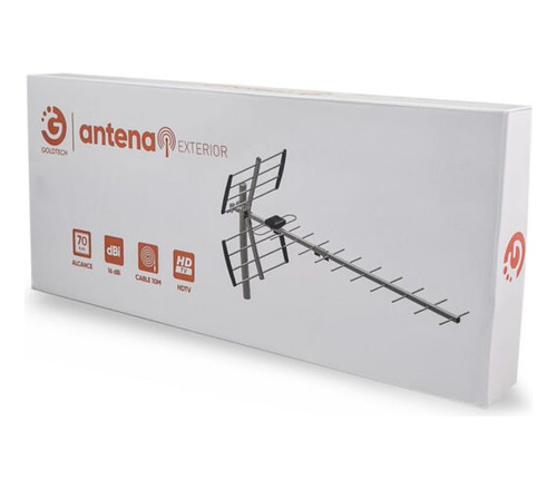 Antena Digital Para Smart Tv Led Metalica Interior Exterior