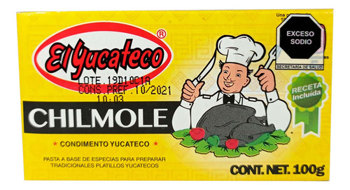Condimento El Yucateco de Chilmole 100g