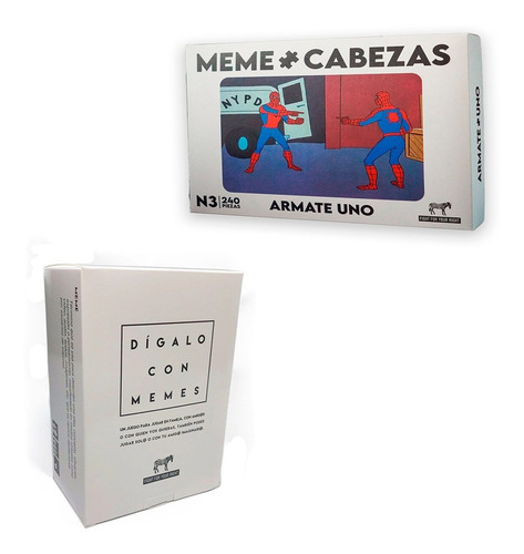 Imagen 1 de 9 de Dígalo Con Memes Memecabezas Spiderman Fight Juego De Mesa
