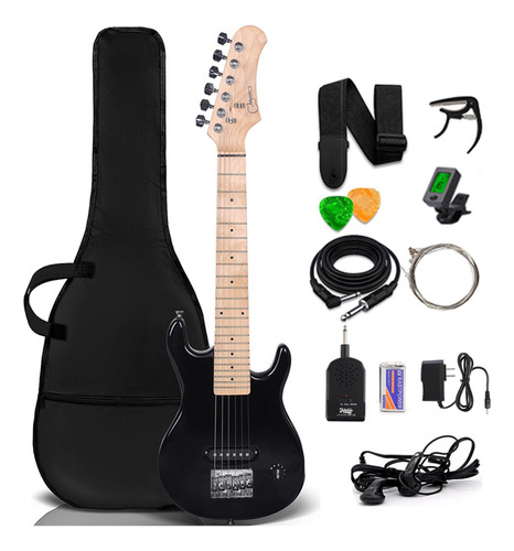 Guitarra Eléctrica Real Kids De 30 Pulgadas Con Kit Para Pri