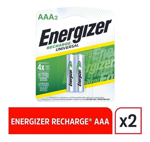 Imagen 10 de 10 de Pilas Recargables Energizer Aaa 700 Mah Blister X 6 Unidades