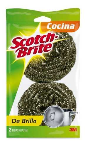 Pack 2 Esponjas Limpieza 3m Scotch - Brite Cocina Metálicas