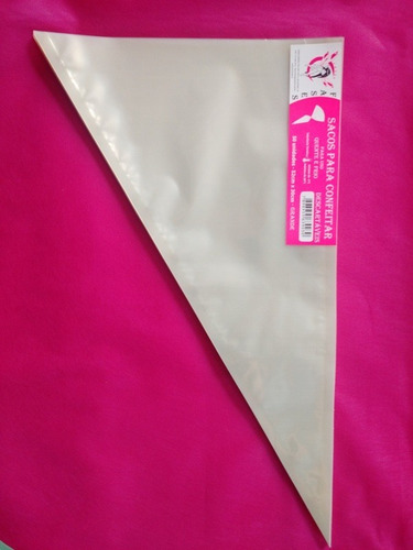 Saco Confeitar/manga Descartável 52cm- Grande 100 Unidades