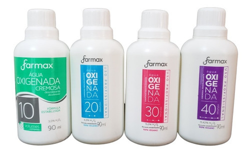  Agua Oxigenada 10 20 30 40 Volumes 90ml Descolorante Pelos Tom 30 Volumes