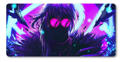 Mousepad Xl 58x30cm Cod.207 Chica Anime Neon