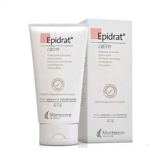 Crema Hidratante Restauradora Sin Fragancia Mantecorp Skincare Epidrat Calm Caja 40g