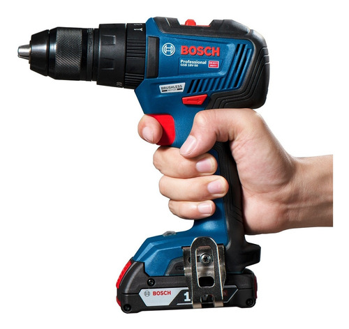 Imagen 4 de 10 de Taladro Percutor Inalámbrico Bosch Brushless 2 Baterías 4amp