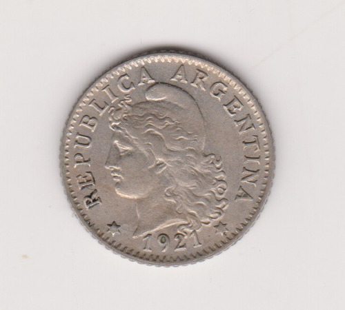 Moneda Argentina 5 Ctvs 1921 Janson 152 Sin Circular -