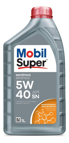 Lubricante Mobil Super Sintético 5w40 1lt