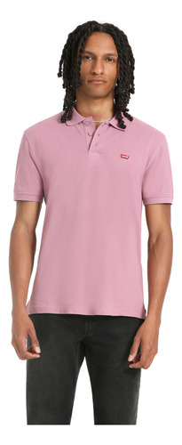 Polo Hombre Cuello En Punta Rosado Levis 35883-0163