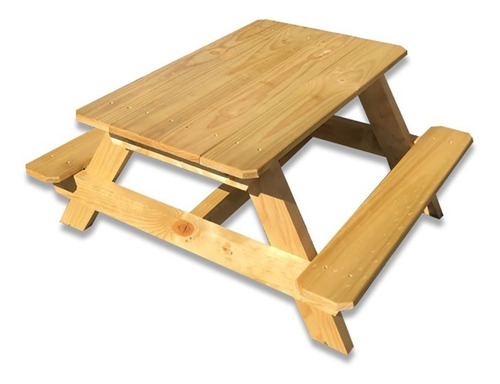 Mesa De Picnic Y Camping Infantil Madera Niños