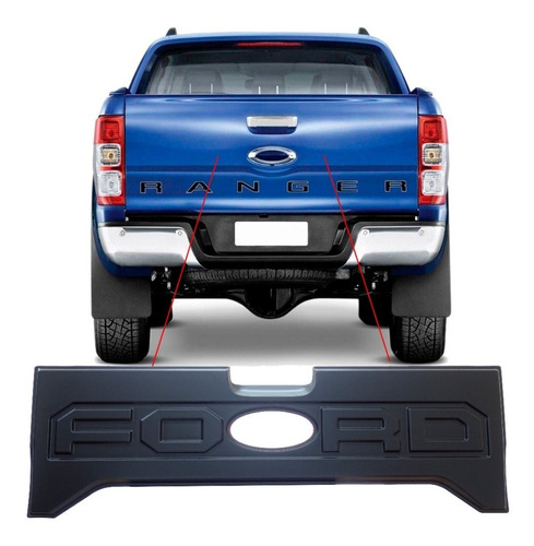 Moldura Protector Portalón  Ford Ranger 2012-2019