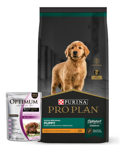 Alimento Perro Pro Plan Cachorro Raza Mediana 3 Kg + Promo!