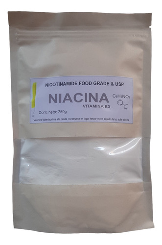Niacina Vitamina B3 Pura 250g - g a $181