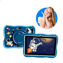 Comprar Tablet Android +caneta De Touch Kids Astronauta 64gb 4gb Ram Cor Azul