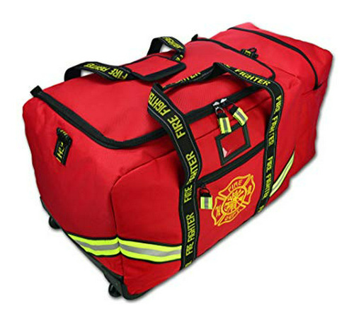 Bolsa Equip. Bomberos Xl C/ Ruedas - Roja.