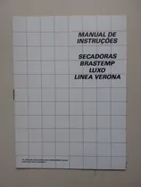 Comprar Manual De Instruções Secadoras Brastemp Linea Vereona B460