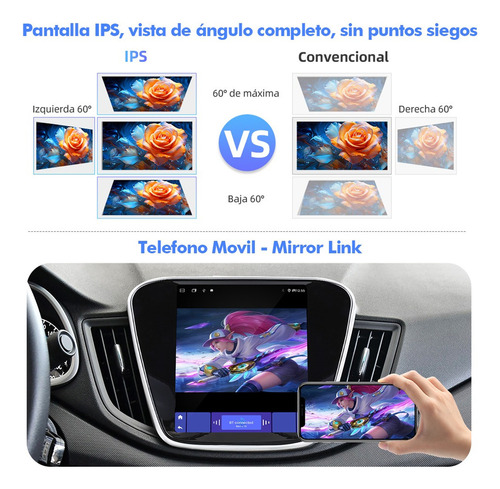 Para Estéreo Vertical Tesla Chevrolet Cavalier 2015-2018 Gps
