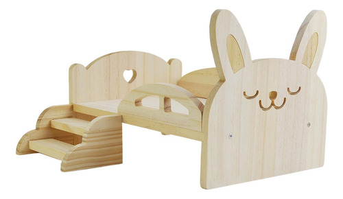 Cama De Madera De Simulación, Cama En Miniatura De Muñeca