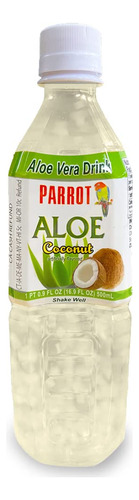 Parrot Brand - Bebida De Jugo De Aloe Vera, Sabor A Coco, 16