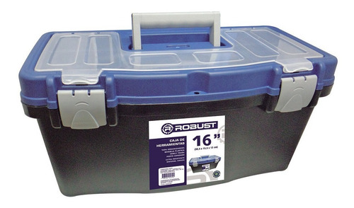 Imagen 3 de 7 de Caja De Herramientas 16 Pulgadas Con Gavetero Reforzada