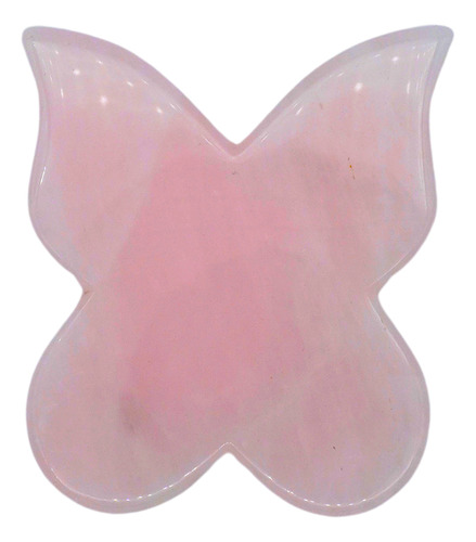 Masajeador Facial Guasha Mariposa Cuarzo Cuarzo Rosa