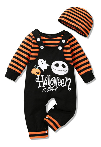 Vinuoker Ropa De Halloween Para Bebe, Camiseta De Manga Larg