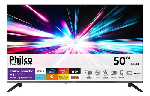 Smart Tv Philco 50 P50vik 4k Uhd Led Roku Dolby Audio Wi-fi Hdr10 110/220v
