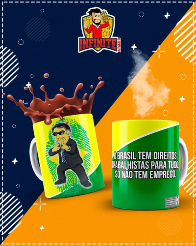 Imagem 3 de 10 de Canecas Personalizadas Bolsonaro !!!!