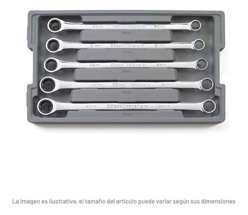 Juego Llaves Dobles C/matraca Mm 5 Pz 85987 Gearwrench