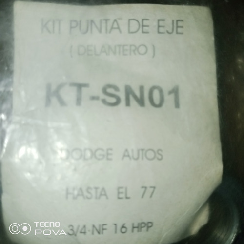 Kit Punta De Eje Sn01/dodge Autos - Delantero 