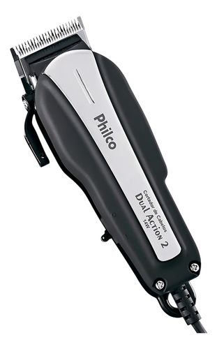 Cortador De Cabelos Dual Action Titanium 14w Philco 110v Preto