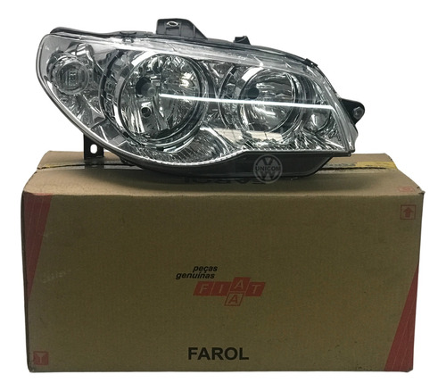 Farol Direito Cromado Palio Weekend 2004/2006 Original Fiat