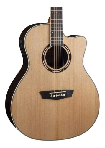 Imagen 4 de 4 de Guitarra electroacústica Washburn Apprentice AG70CE natural