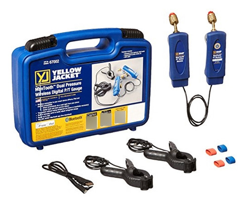 Yellow Jacket 67002 Mantooth Dual Pressure Gauge Set 12.