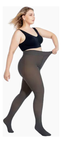 Calza Media Panty Cancan Con Piel Especial Talle 2xl/3xl