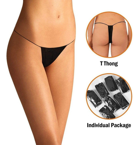 A! 10 Bragas Desechables For Mujer Spa T Tanga Ropa