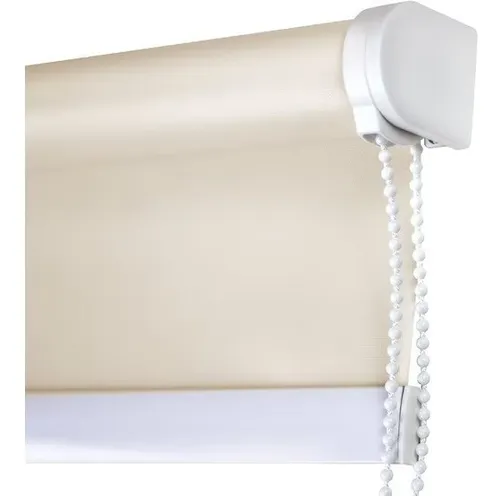 Cortina Roller Blackout Beige - Soportes Metálicos Color No Aplica