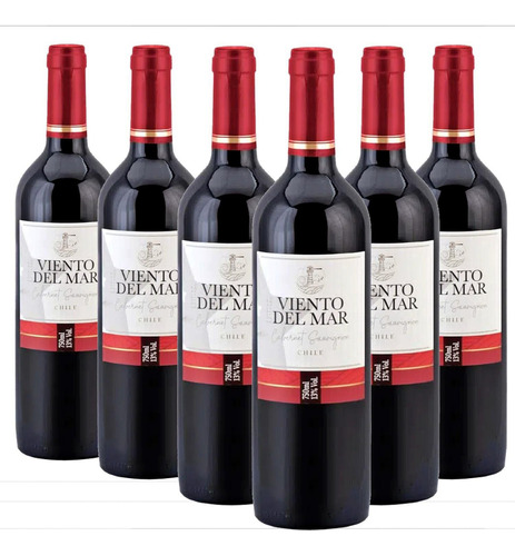 Vinho Chileno Viento Del Mar Cabernet 750ml (6 Garrafas)