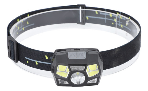 Linterna Frontal Led Con Carga Usb, Fuerte Movimiento Imperm