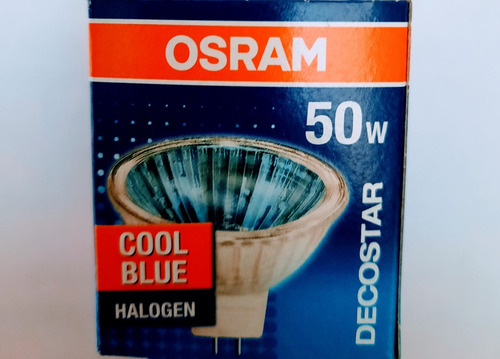 Foco Dicroica Halogena 50w 12v Cool Blue 36° Gu5,3 Osram Ale