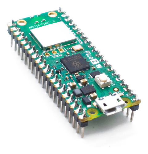 Placa Raspberry Pi Pico 2 W Rp2350 Arm Wifi Soldado No Full