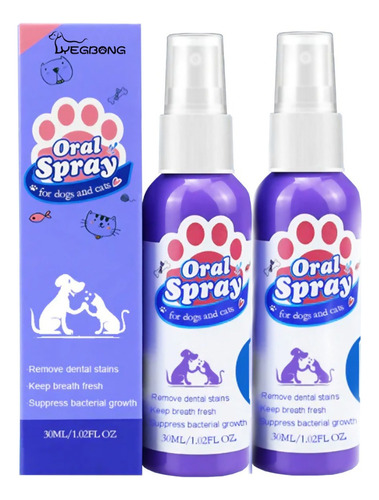 Spray De Limpieza De Dientes Para Perros+gatos,