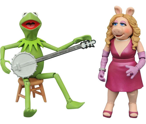 The Muppets Best Of Series 1: Kermit  Miss Piggy Figura...
