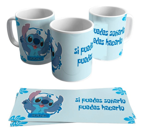 Taza Ceramica Lilo Y Stitch 02 Pelicula Disney Estampada